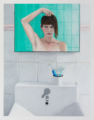 Autoportrait au lavabo, 2024