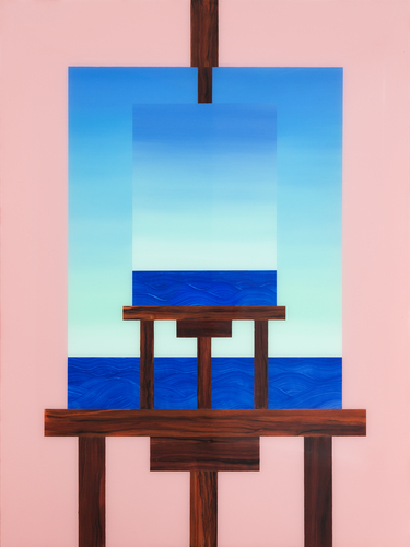 Peinture Ã  l'atelier d'une peinture Ã  la plage, 2020
